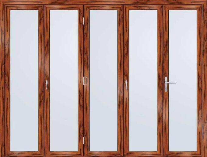 el plegamiento de aluminio moderó el precio de cristal del sistema de la puerta de cristal de desplazamiento