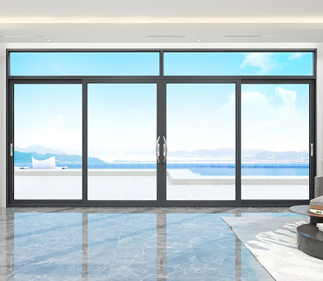 Double Glass Aluminum Panoramic Sliding Door For Apartment