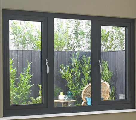 AS2047 Aluminum Swing Windows , Hurricane Resistant Windows Electrophoresis