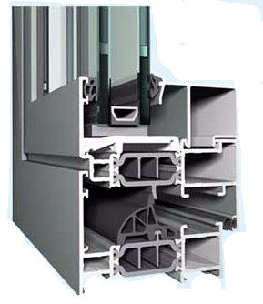 Double Glazed Aluminium Sliding Folding Windows Thermal Insulated For Roof